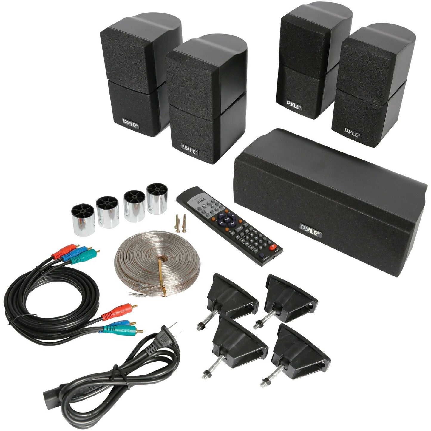 Pyle PT589BT 5.1-Channel Bluetooth Receiver and Surround Sound Speaker System