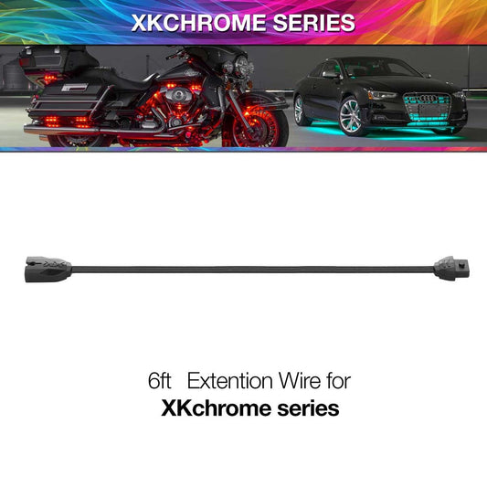 XKGLOW XK4PWIRE6FT 6 Foot  4pin Extension Wire for XKchrome & 7 Color Series