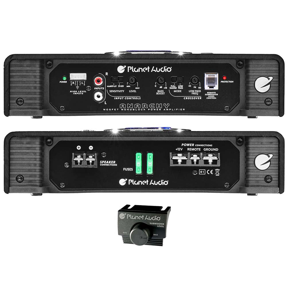 Planet Audio AC25001M Monoblock Amplifier, 2500W MAX