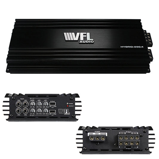 VFL Audio VFLHYBRID2504 4 Channel 1000 watt Hybrid Amplifier