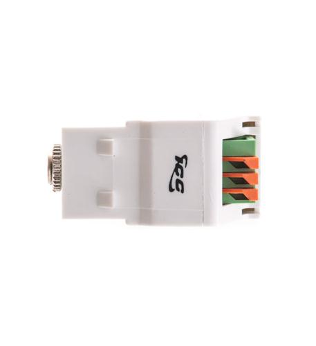 Icc IC107SAPWH Module, Stereo Audio, 3.5 Mm, White