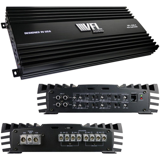 VFL VFLCOMP3504 Audio 4 Channel Amplifier, 1000W RMS/2000W Max