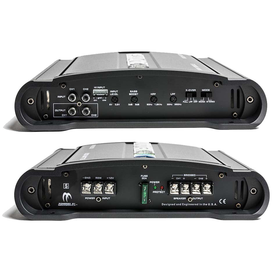 Autotek MM8202 Mean Machine 2 X 400 @ 2 Ohms 1 X 800 WATTS @ 4 Ohms Bridged