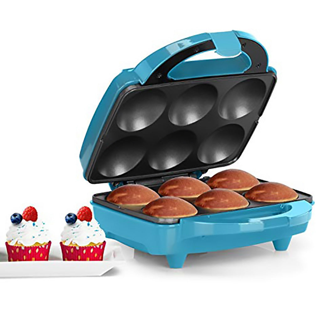 Holstein Housewares HF09013T Fun Cupcake Maker Teal Stainless Steel