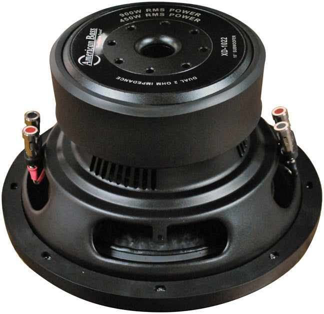 American Bass XD1022 10" 900 Watt 2 Ohm DVC Subwoofer