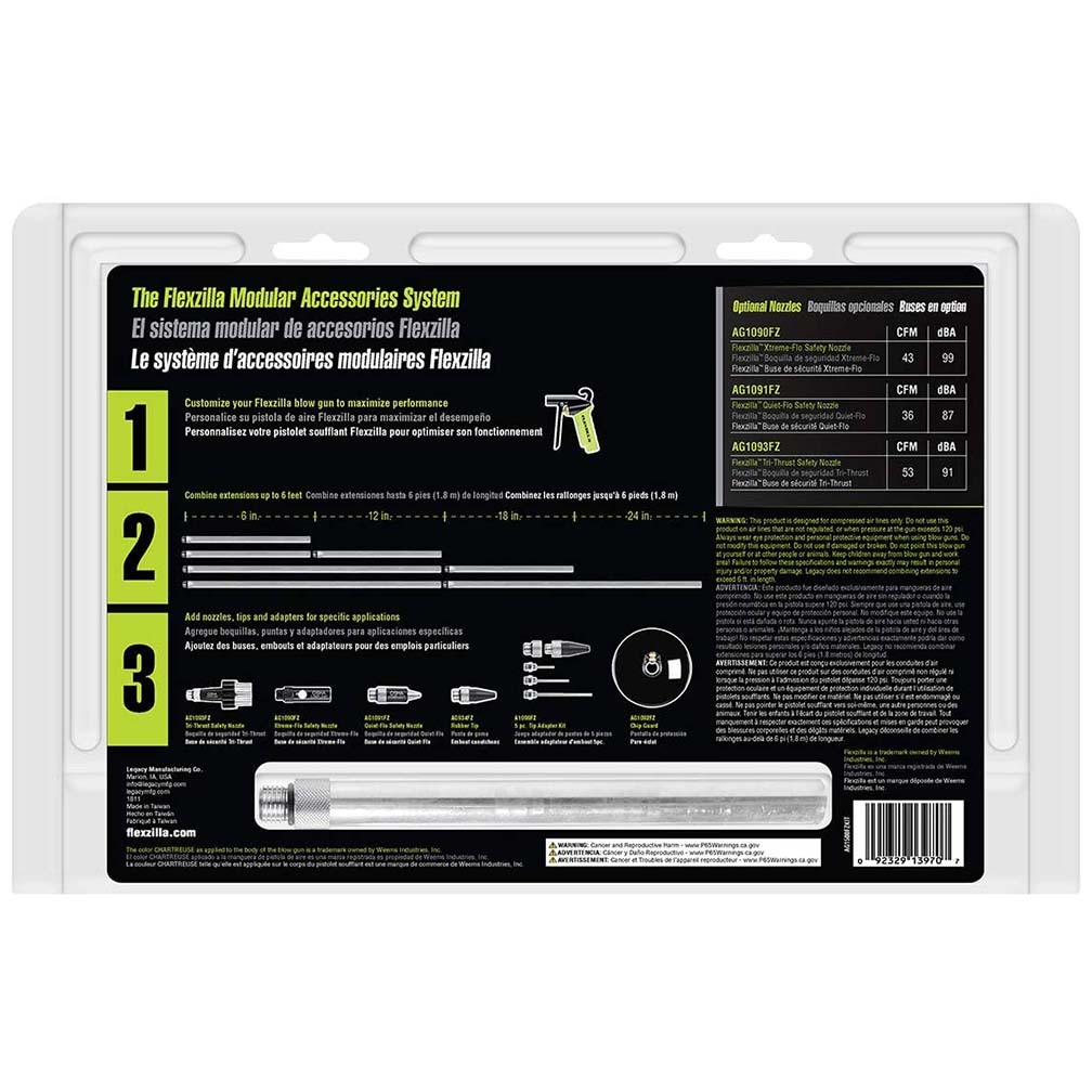 Flexzilla AG1500FZKIT X1 10 Piece Blow Gun Kit