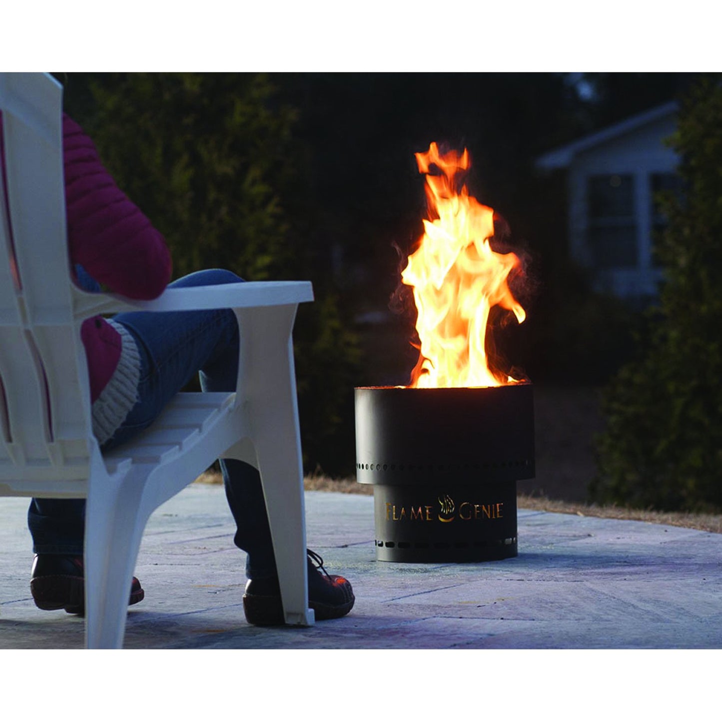 Flame Genie FG-16 Wood Pellet Fire Pit (Black)