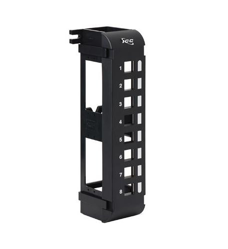 Icc IC107BP8VB Patch Panel, Blank,vertical,8-port Flush