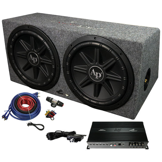 Audiopipe APSB12212PX Bass Package - includes APMCRO18002xTSPX1250 in Sealed Box & BMS1500SX