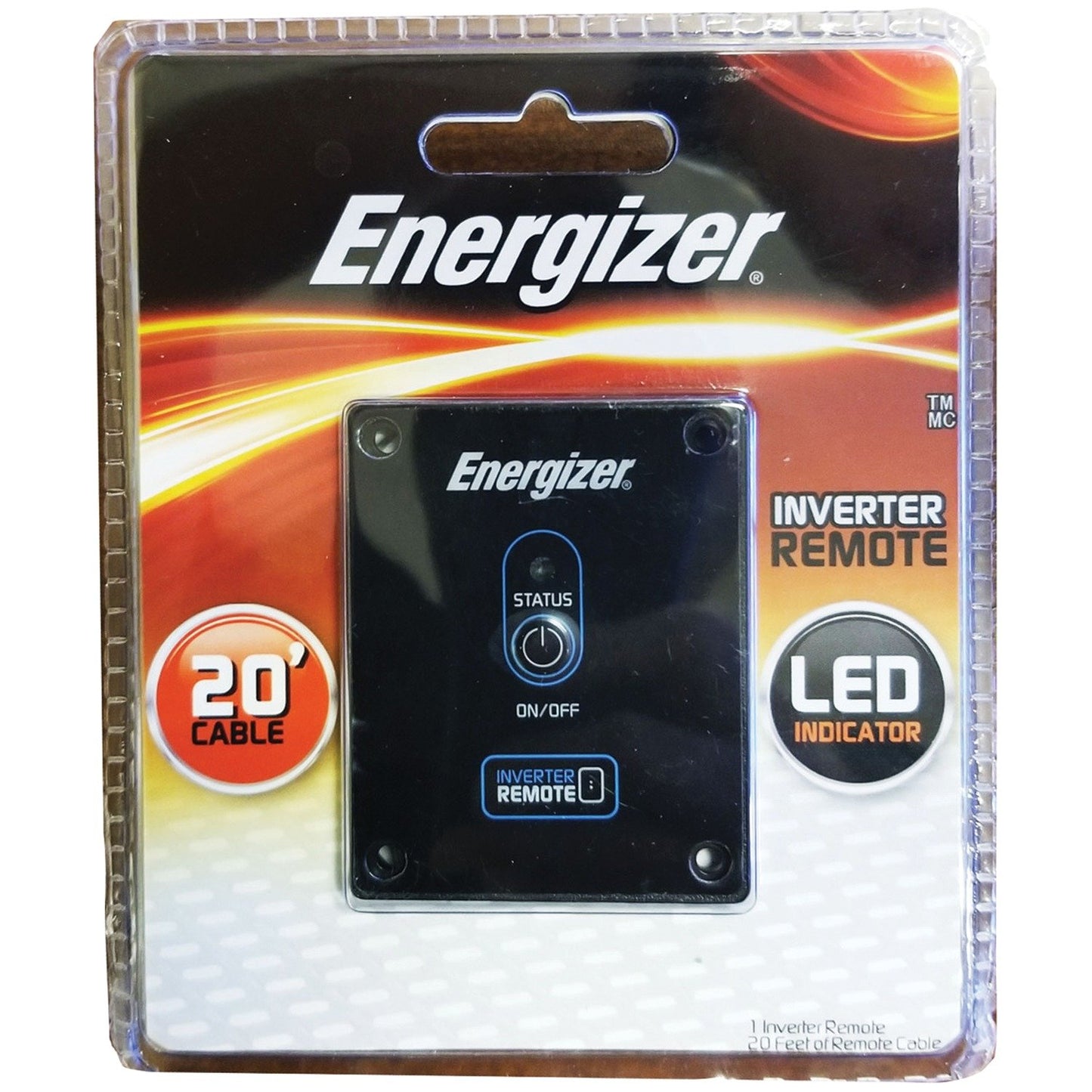 Energizer ENR100 Inverter Remote with 20-Foot Cable