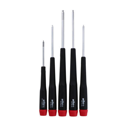 Wiha 26491 Precision Ball End Hex Screwdriver Set - Metric (5 Piece Set)
