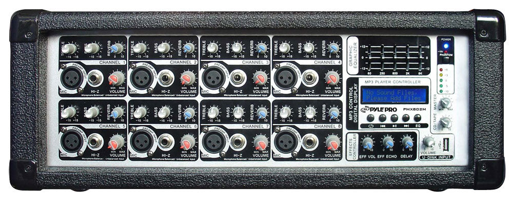 Pyle Pro PMX802M 8 channel MP3 mixer