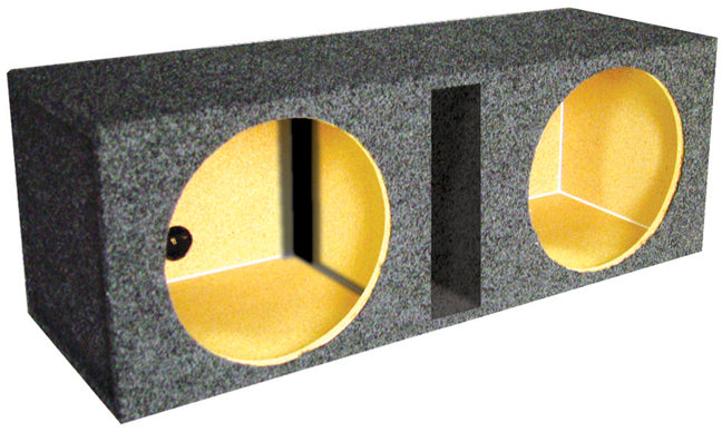 Q Power B10V Dual 10" Vented Car Subwoofer Speaker Box Enclosure