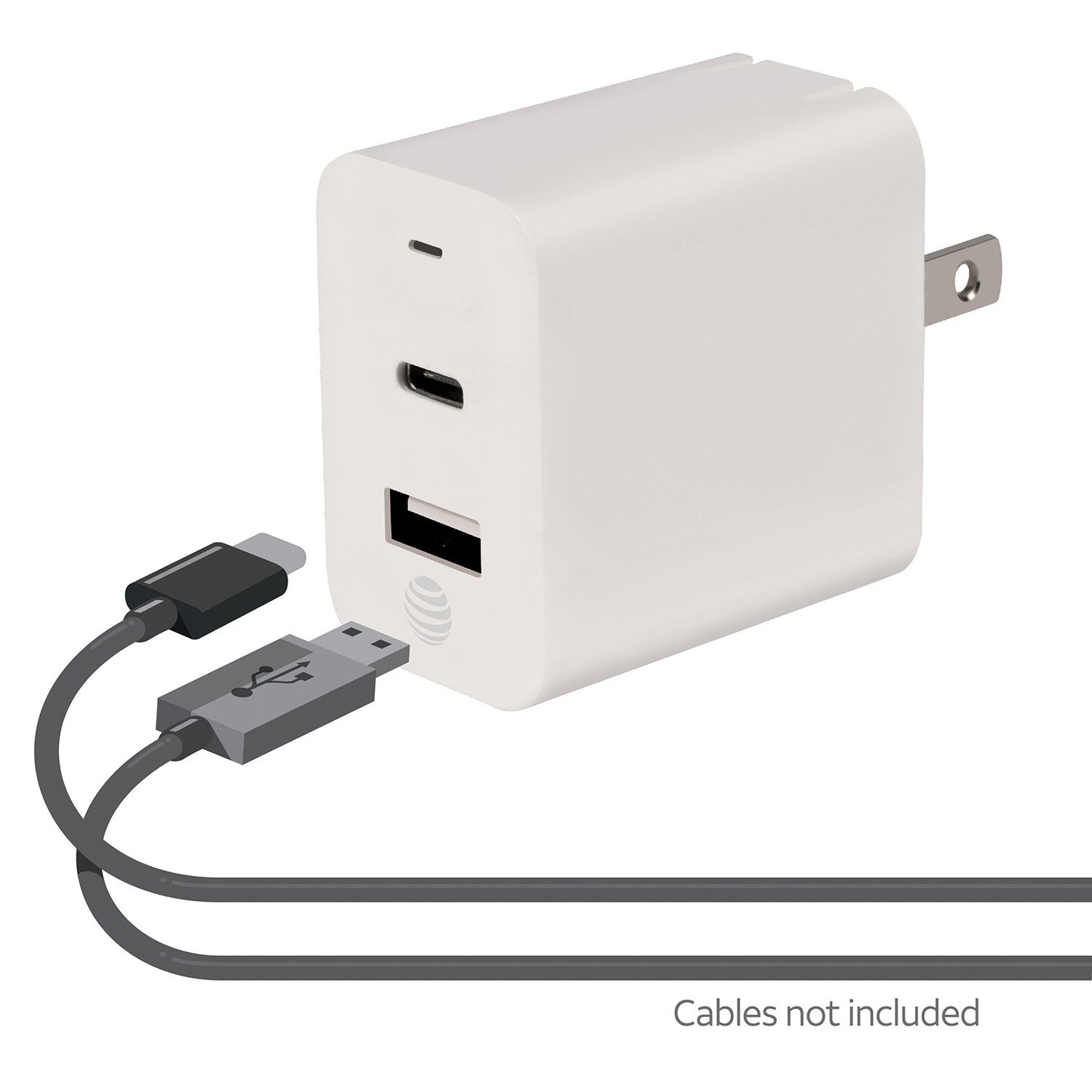 AT&T PDCU18 18W USB and Type-C Power Adapter