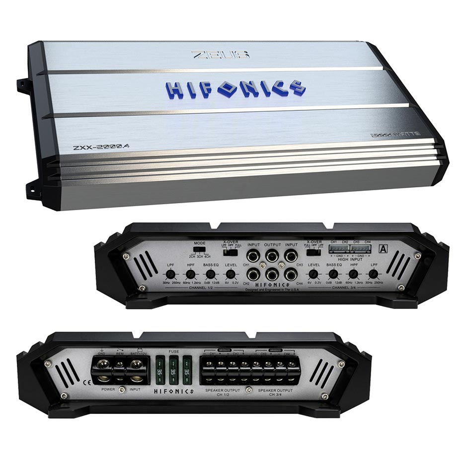 Amplificatore Auto Hifonics Zeus ZXE 2000/1-1 - 1000W RMS, Classe D, Con Telecomando Bassi - Foto 10