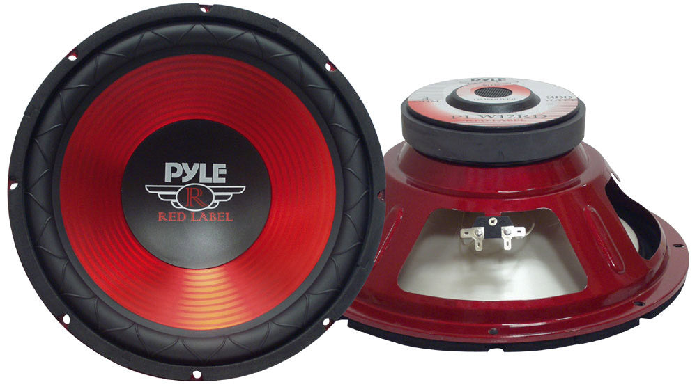 Pyle PLW12RD 12" 800 Watt Red Woofer