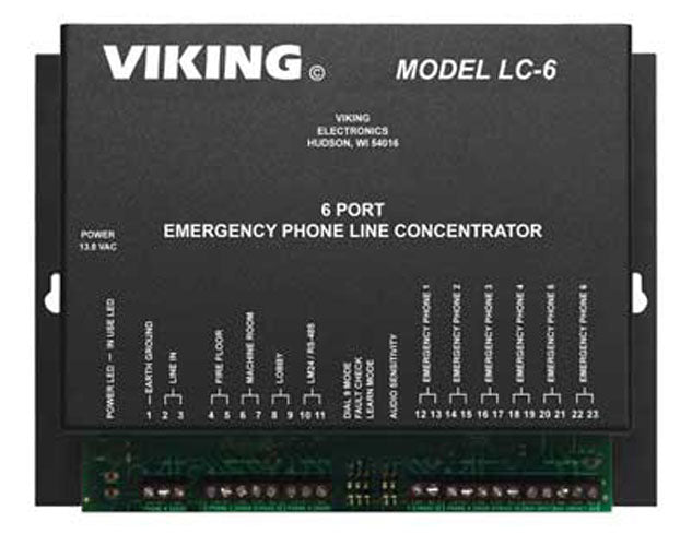 Viking Electronics LC-6 6 Port Line Concentrator for Emergency