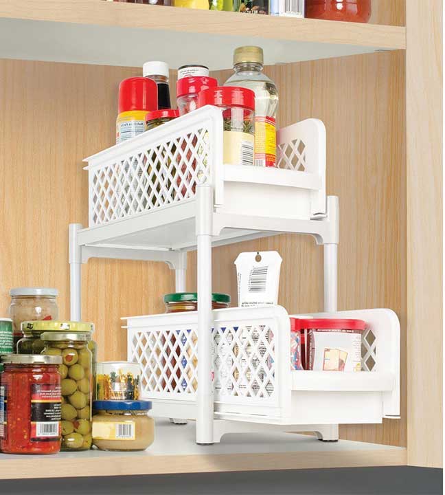 Jobar JB7465 Two Tier Under Sink Sliding Shelf