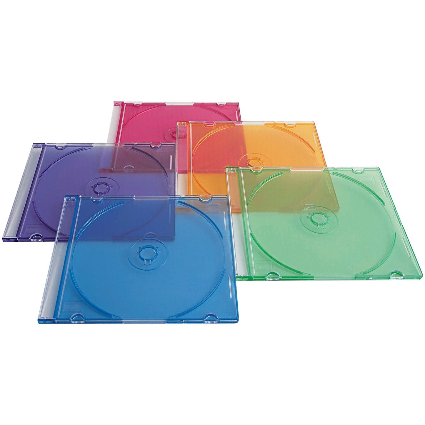 VERBATIM 94178 CD/DVD Color Slimcases 50