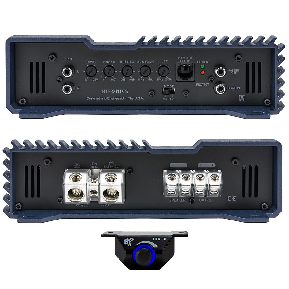 Hifonics BXX30001D Brutus 1 x 700 @ 4 Ohms 1x1400 @ 2 Ohms 1x3000 Watts @ 1 Ohm