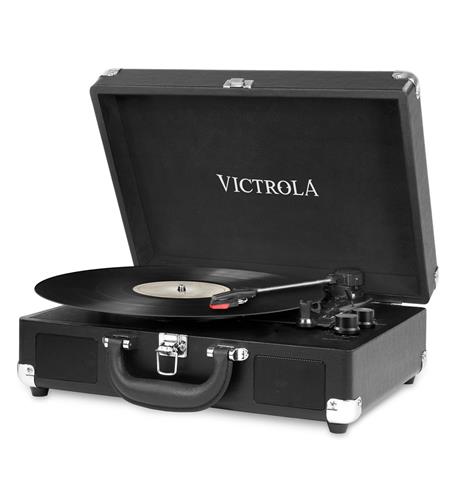 Innovative technology VSC-550-BLK Victrola Portable Vintage Turntable, Bk