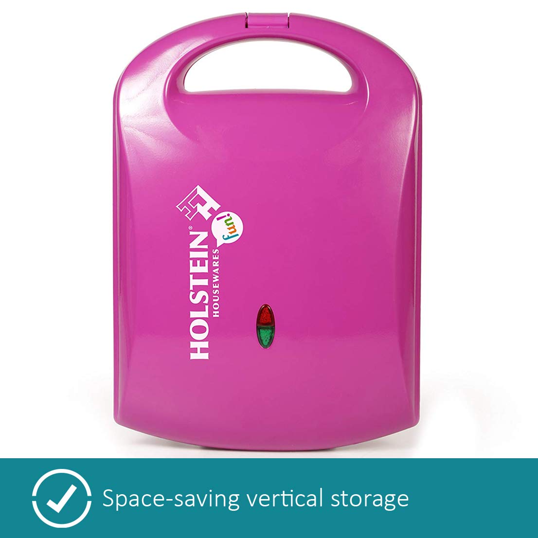 Holstein Housewares HF09031M Heart Shaped Waffle Maker Magenta