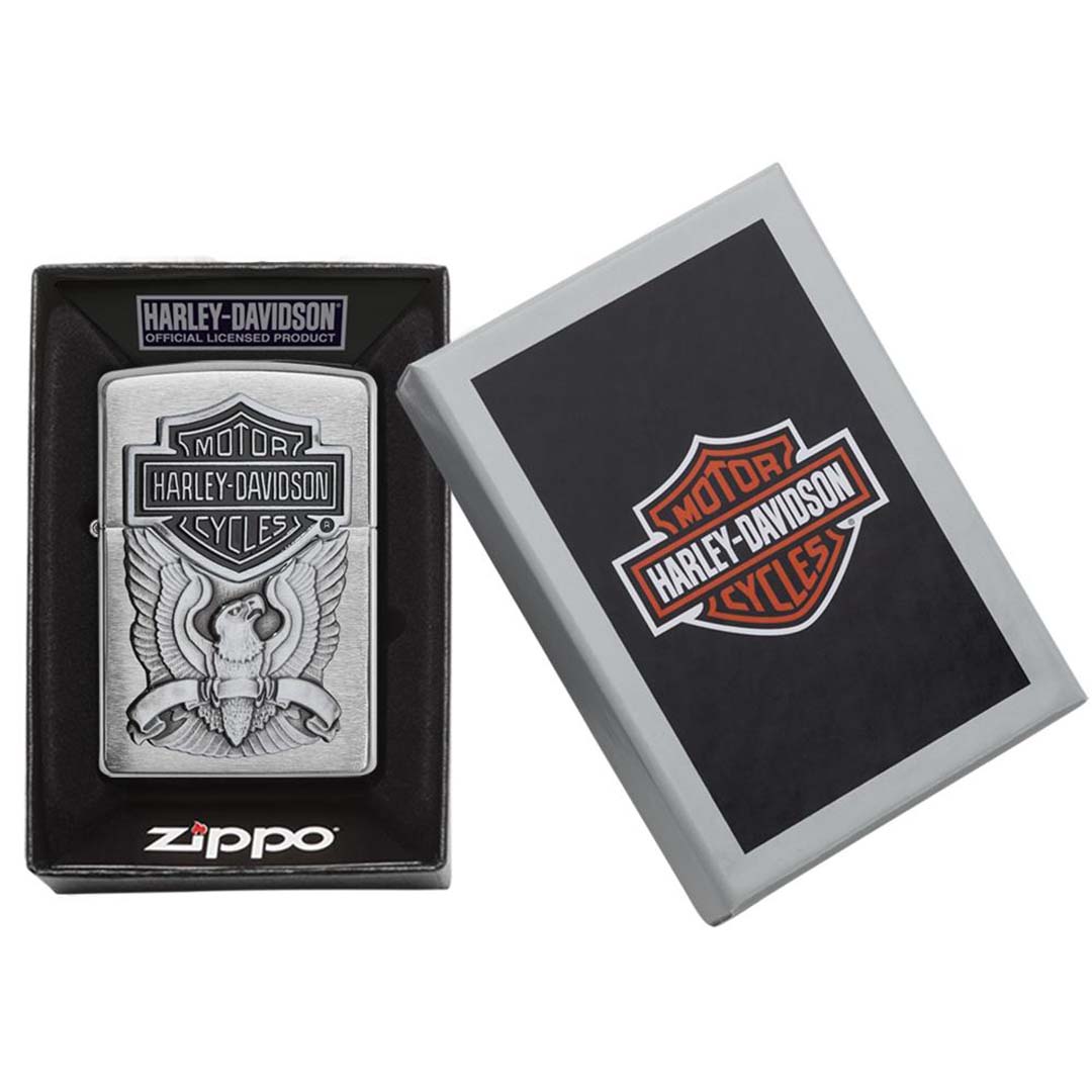 Zippo 200HDH284 Windproof Lighter, Harley-Davidson Eagle Wings