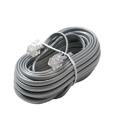 Cablesys ICLC450FSV Gclb466050 50' Flat Line Cord 6p4c Silve