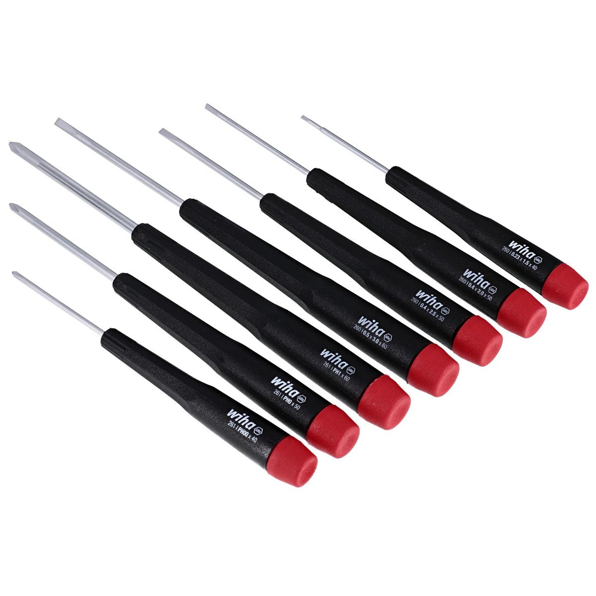 Wiha 26197 Precision Slotted and Phillips Screwdriver Set (7 Piece Set)