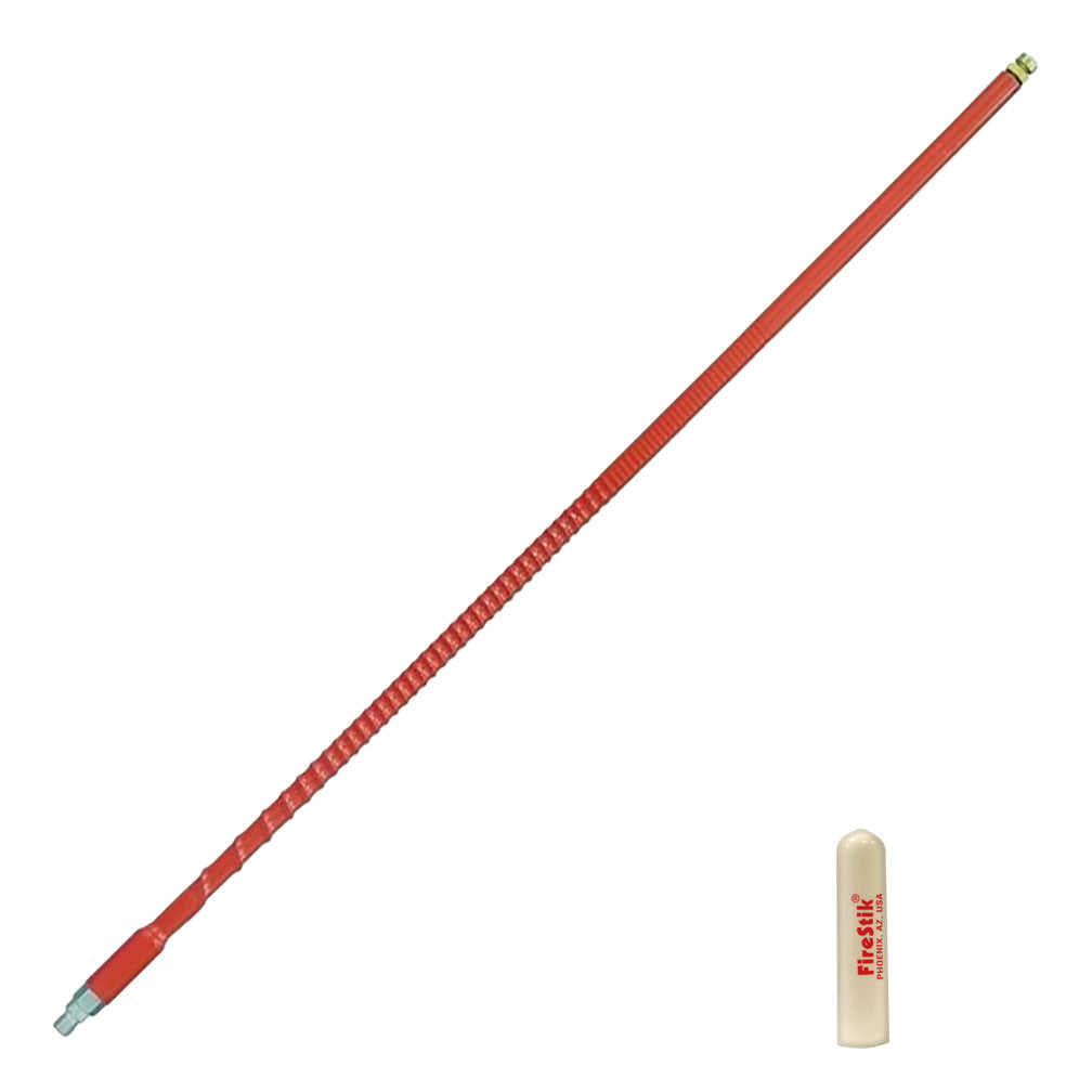 Firestik FS4RD 4ft II FS Series Tunable Tip CB Antenna 900 Watts Red