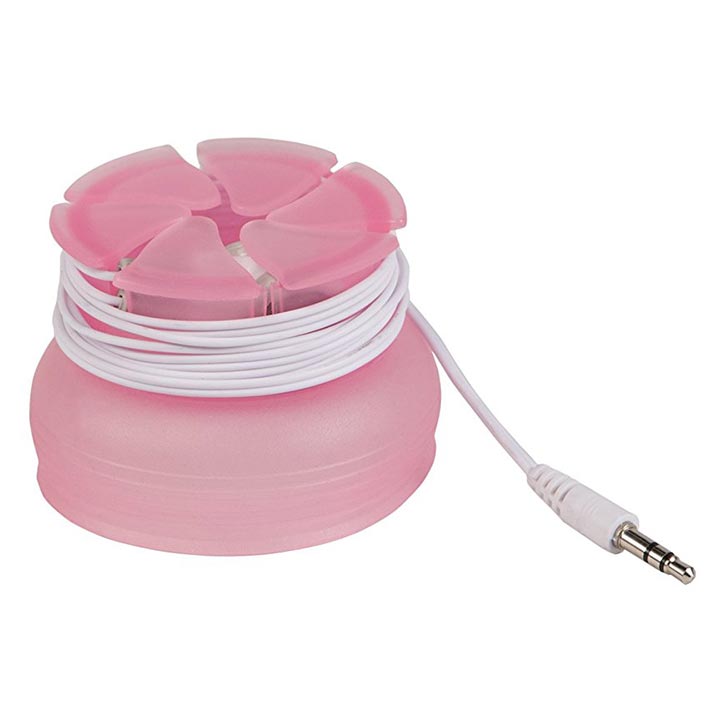 Digital Innovations 4100800 The Nest TangleFree Earphone Earbud Case Pink