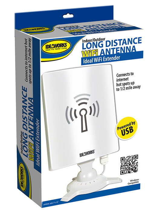 Ideaworks JB6612 Long Distance USB-Powered Wi-Fi Antenna