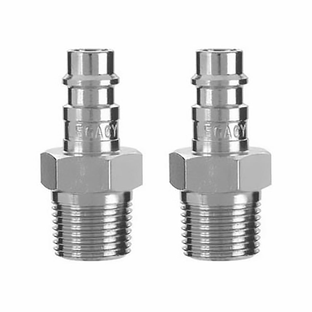 Flexzilla A53640FZ2PK Pro High Flow Plug 3/8" Mnpt 1/4" Body 2-Pack