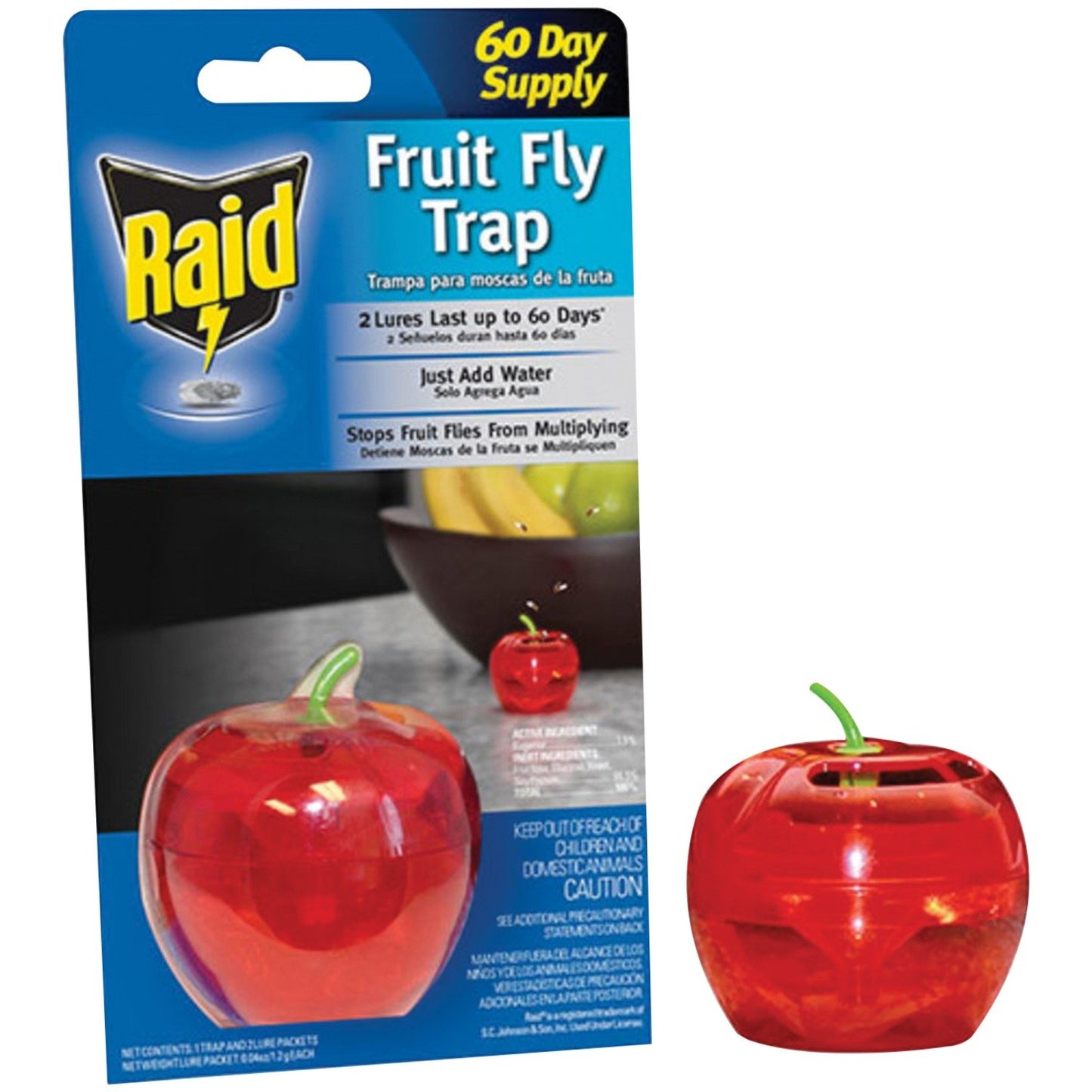 RAID 2PK-FFTA-RAID Apple Fruit Fly Traps, 2 pk
