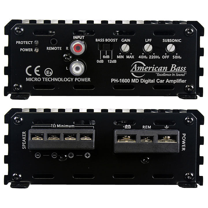 American Bass Ph1600md 1600w Class D Monoblock Amplifier Amp 3200 Watt