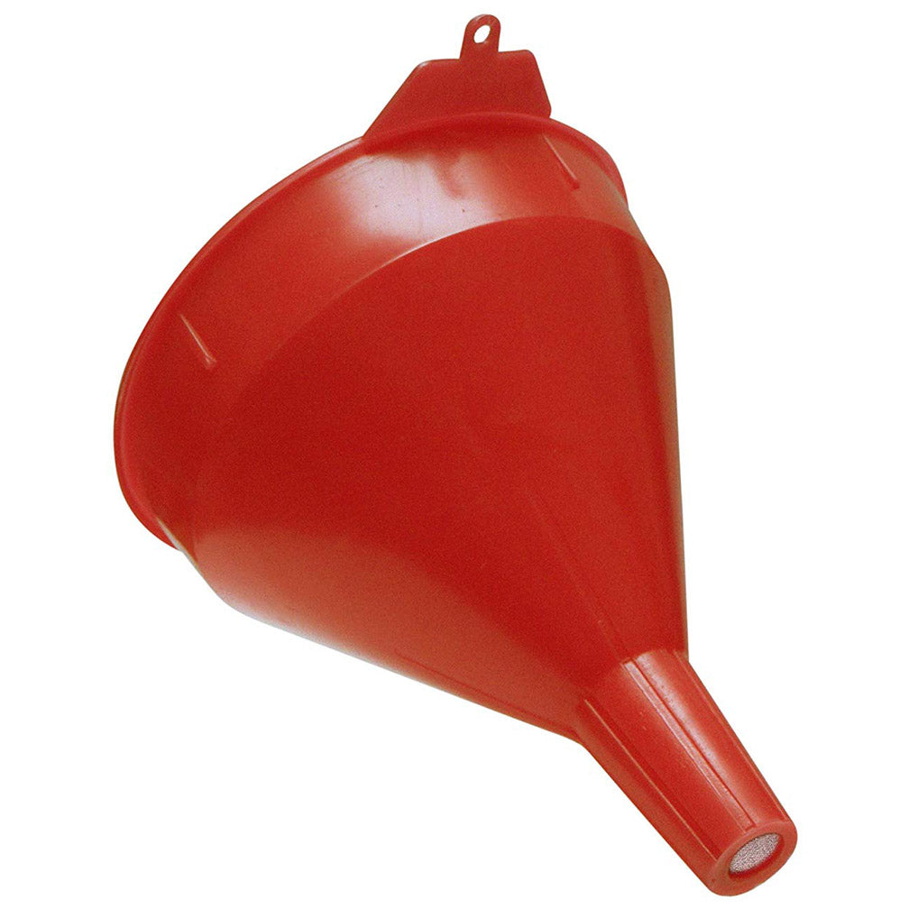 WirthCo 32002 Funnel King Red Safety Funnel with Screen - 2 Quart