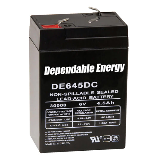 American Hunter DE30008 De645Dc / 6V 4.5 Amp Hr Rechargeable Battery