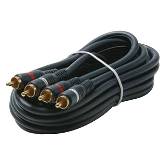 Steren 254-225BL Dual RCA Stereo Cables (25ft)