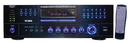 Pyle PD1000A Home Preamp Receiver DVD/CD/MP3 Player