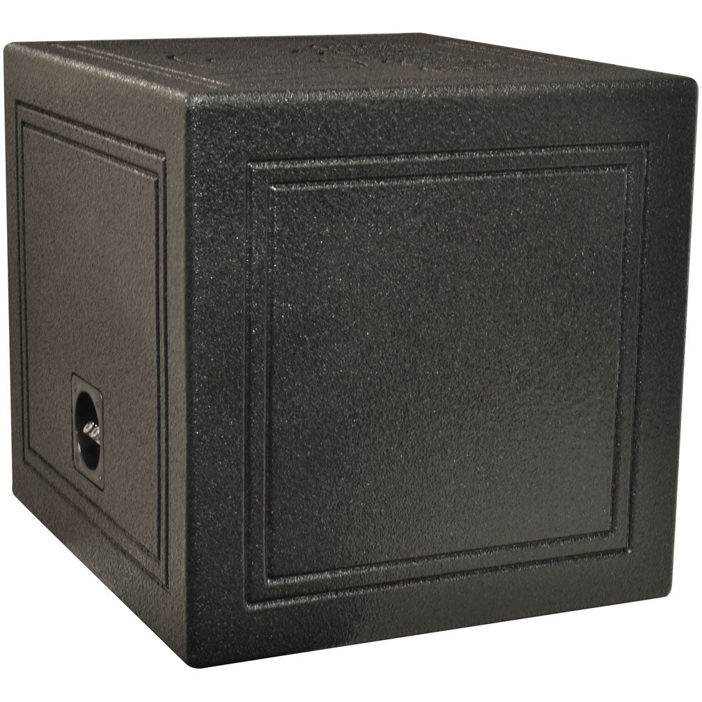 Q Power QBOMB15SSINGLE Single 15" Sealed Subwoofer Box w/ Bedliner Coating - 18"x16"x16.25"