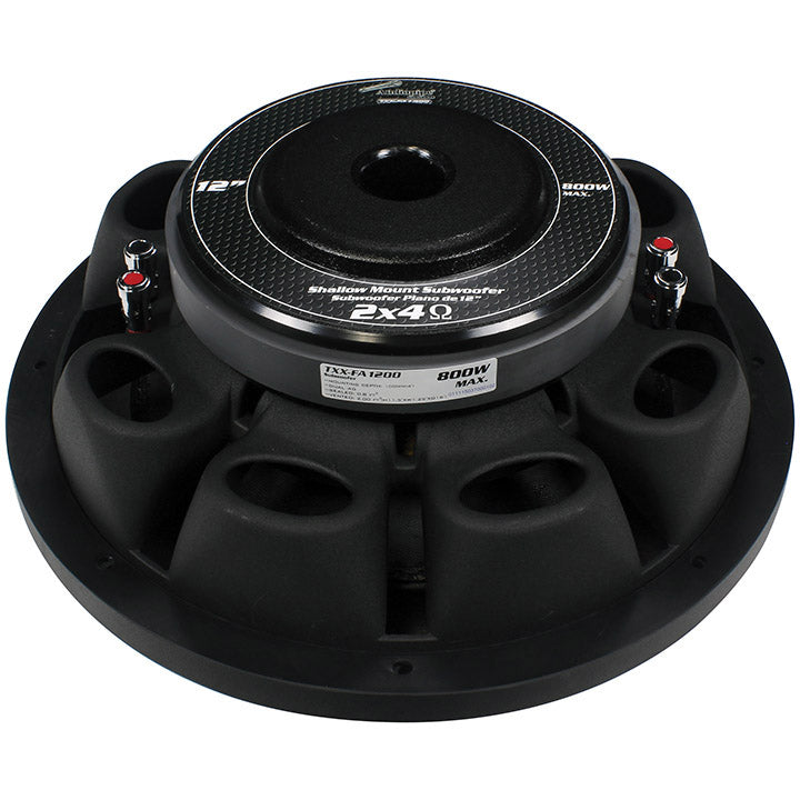 Audiopipe TXXFA1200 12" Shallow Woofer 800 Watts DVC 4 ohm