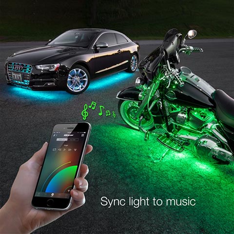 XKGlow KSMOTOADVANCE Motorcycle Advanced LED Accent Light Kit