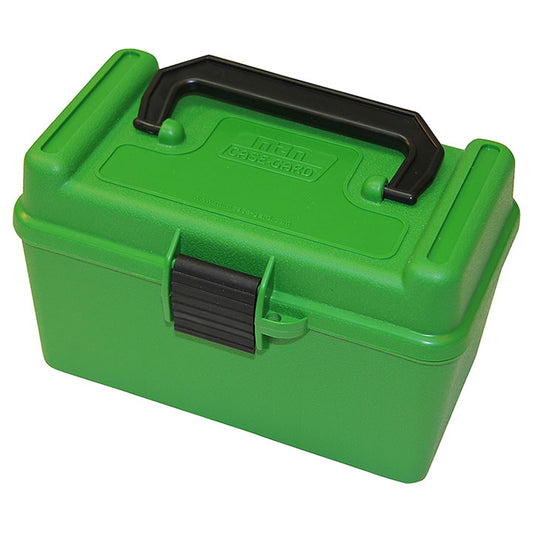 MTM H50RMAG10 Deluxe Ammo Box 50 Round 257/7mm/458 (Green)