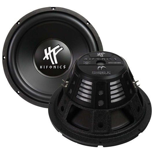 Hifonics HFX12D4BK 12" Woofer, 300W RMS/600W MAX, Dual 4 Ohm Voice Coil