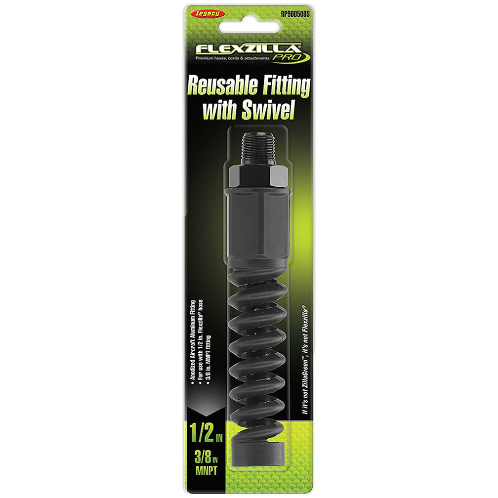 Flexzilla RP900500 Pro Air Hose Reusable Fitting 1/2" Barb 3/8" MNPT
