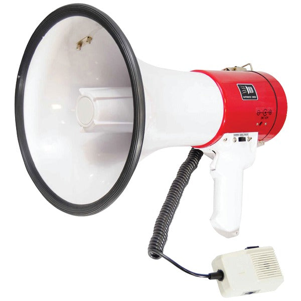 Pyle PMP58U Megaphone Bullhorn w/ Talk & Siren Modes, Handheld Microphone, MP3/USB Reader