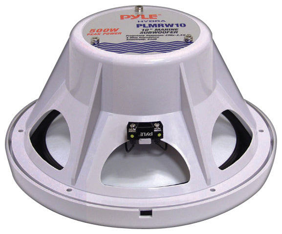 Pyle PLMRW8 8" 400 Watt White 4 Ohm Marine Subwoofer