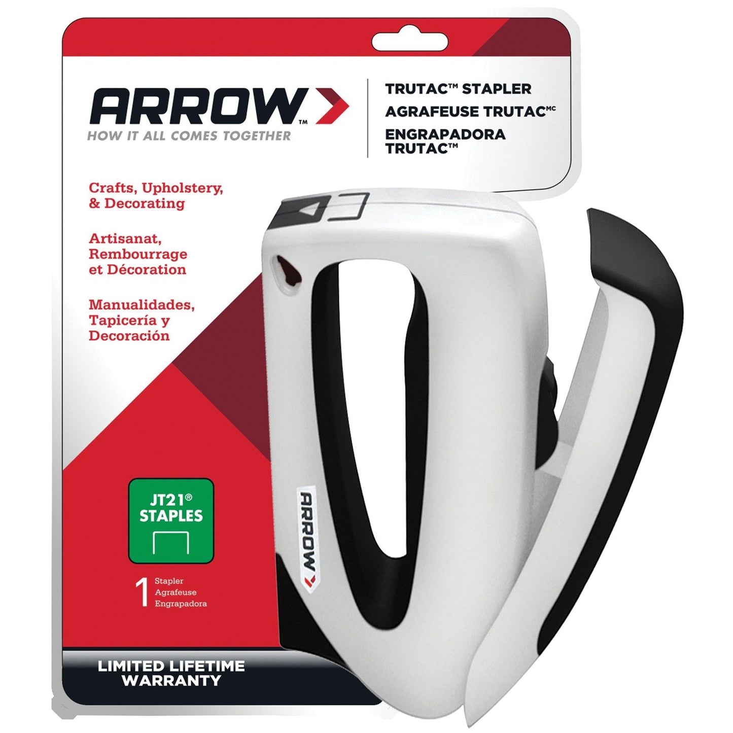 Arrow TT21 TruTac Light-Duty Forward-Action Stapler