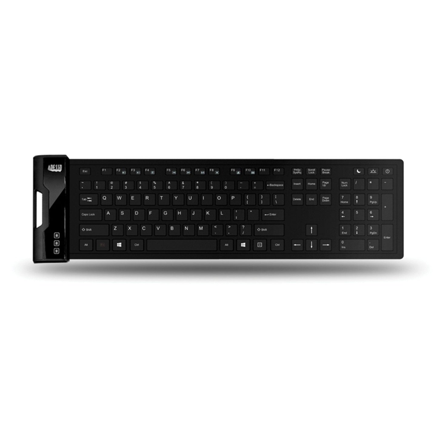 Adesso AKB-212UB Anti-Microbial Waterproof Flex Mini Keyboard