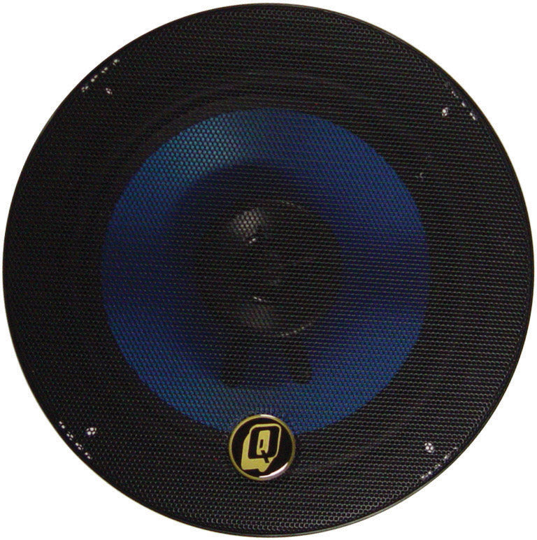 Q POWER QP650 6.5" 300 Watt 2-Way Blue Car Speakers Pair